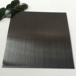 Wholesale USA Import Price 304 316 PVD Color Black Hairline Stainless Steel Sheet from china suppliers