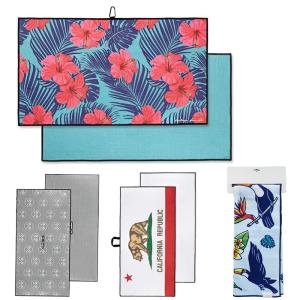 Wholesale White Waffle Golf Towel Customized Printing Designs For Outdoor Activities from china suppliers