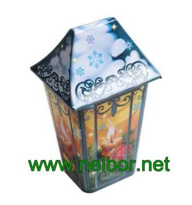 Wholesale custom printing house shape tin box from china suppliers