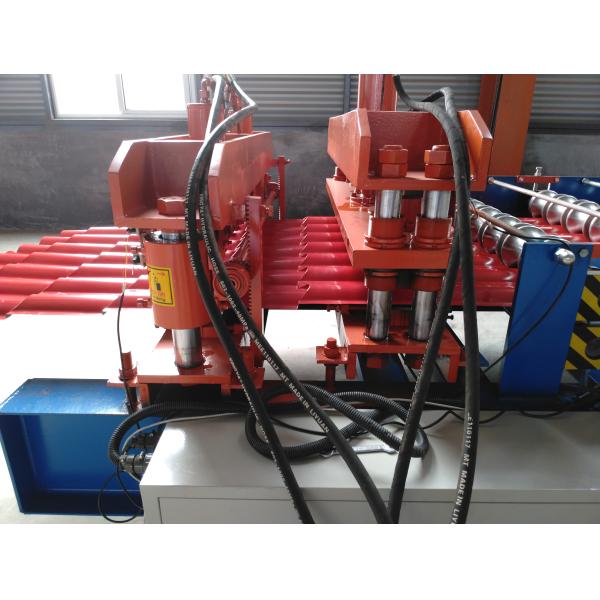 Bamboo Glazed Roof Tile Roll Forming Machine Metal Steel Step Tile Making Machine