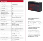 CSB GP6120 6V 12Ah Maintenance-Free Valve Regulated Lead Acid Battery