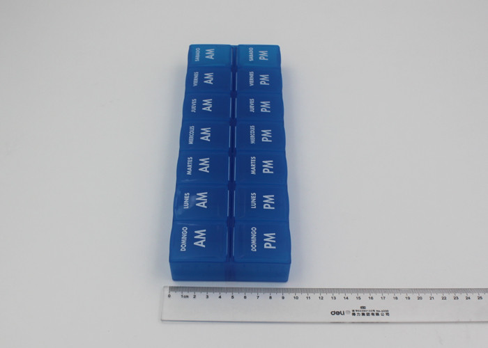 Green Large Plastic Pill Box Organizer Storage Case For Promotional Gift