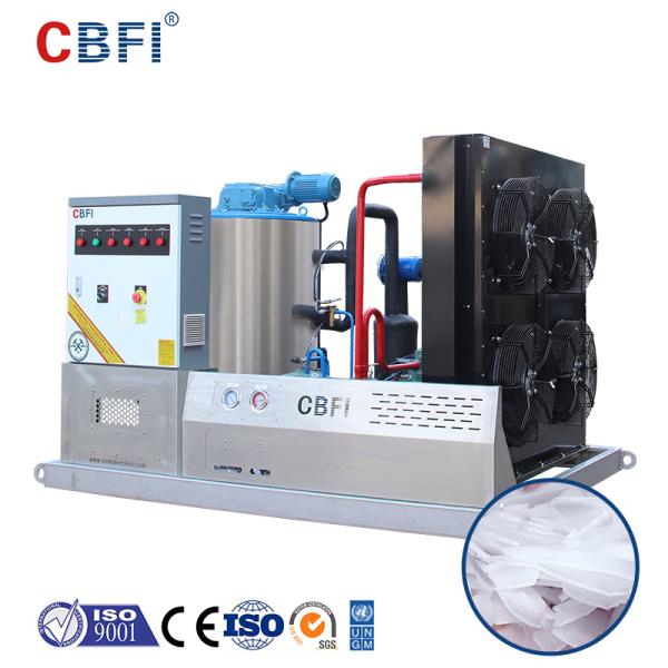 3 Tons Per Day Flake Ice Maker Machine For Aquatic Goods PLC Control