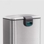 2 Compartment Household Bathroom Stainless Steel Pedal Bin Trash Bin 3L*2