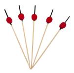 12cm Disposable Bamboo Cocktail Food Picks Fruit Picks For Drinks