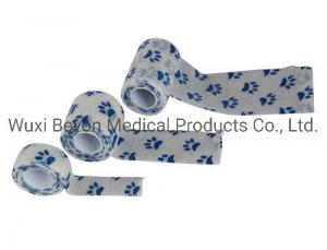 Wholesale Sports OEM Cohesive Bandage Paw Prints Cohesive Elastic Animal Healthcare Flexible from china suppliers