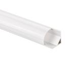 Milky Cover V Shape Cabinet Light Led Extrusion Profile Surface Mounted
