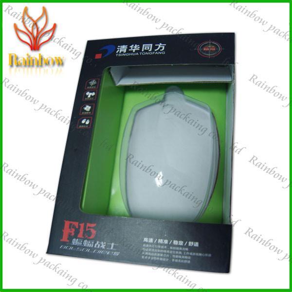 Quality Paper Box Packaging With Plastic Transperent Window For Mouth / Electics for sale