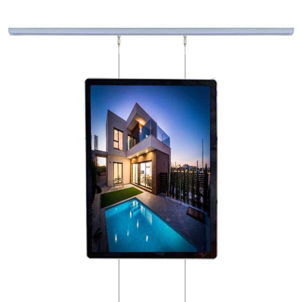 Aluminium Real Estate Display Light Box Frame Backlit Acrylic Advertising
