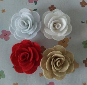 Wholesale Felt Rose Artificial Fabric Craft Flowers Use In Perfect Spring Bouquet from china suppliers