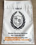 money locking security bag courier plastic bag, plastic self adhesive evidence