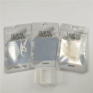 Wholesale Glossy clear front dental floss plastic bags aluminum foil custom digital printed zip lock bag packaging from china suppliers