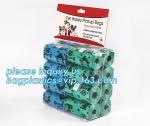 LED Flashlight Dog Waste Bag Dispenser Holder with Pet Waste Bag Poop Roll Bags,