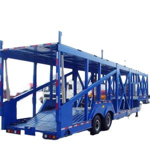 Wholesale CIMC 2/3 axle 6-10 cars stainless steel with a loading capacity of 30t to 100t land road car hauling trailer from china suppliers