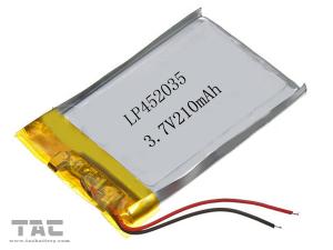 Wholesale 3.7 Volt 210 MAH Li Ion Polymer Battery , Gsp452035 Li - Polymer Battery Pack from china suppliers