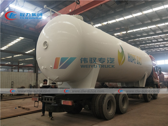 25T 50CBM 50000L LPG Gas Storage Tank For Nigeria