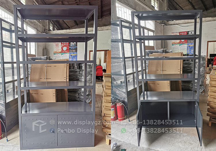 ODM Iron Metal Wine Shop Furniture Stainless Steel Electroplate