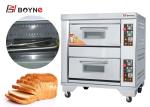Gas Bread Bakery Deck Oven Two Tray Commercial Baking Oven 6.8kw