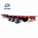 Japan Market Semi Truck Flatbed Trailer with 80T Max Payload and Hydraulic
