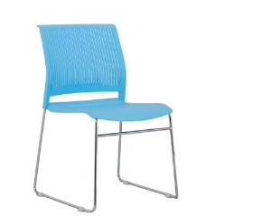 Wholesale Plastic chair 12mm thick steel office furniture stackable office modern chair from china suppliers