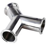Sanitary Stainless Steel304 316 Pipe Fitting Tri Clamp Wyes Tee Y Type Tee