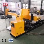 Auto Ignition Fiber Laser Pipe Cutting Machine Electric Adjustable Height