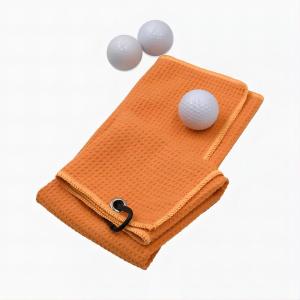 Wholesale Microfiber Waffle Golf Towel With Custom Logo Printed from china suppliers