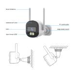 CCTV Mini WiFi Camera Night Vision Dual Light CCTV Home Support NVR Waterproof