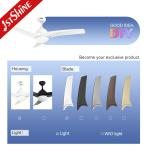 110-240V/50Hz-60Hz Modern Ceiling Fan with ABS Plastic Blades and Copper Winding