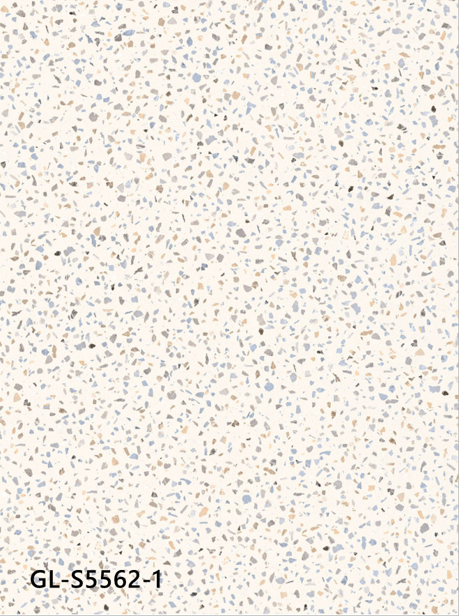 Cream Granite Stone Polymer Composite Vinyl Flooring 1220mm GKBM GL-S5562-1