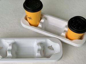 Wholesale Recycled Biodegradable Cup Carrier Packaging Paper Compostable 4 Cup Drink Carrier from china suppliers