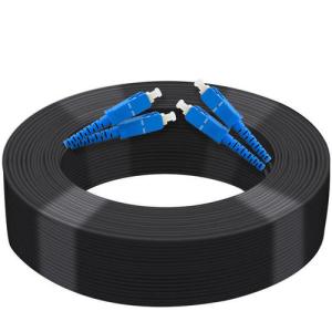 Wholesale Single Mode FTTH Drop Cable Galvanized Steel Wire 1 2 4 Core G652 G652d G657a G657a2 from china suppliers