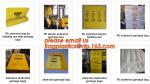 Yellow Asbestos Disposal Removal and Burial Bags, manufacturer supply Customize