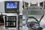 Fiber Glass Body Full Enclosed Electric Utility Vehicle Patrol Cart With Alarm