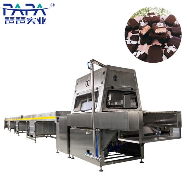 China Industrial Biscuit Chocolate Enrobing Dipping Coating Machine Enrober For