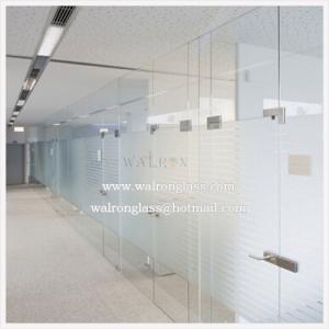 China 4-19mm Clear or Frost glass front door on sale