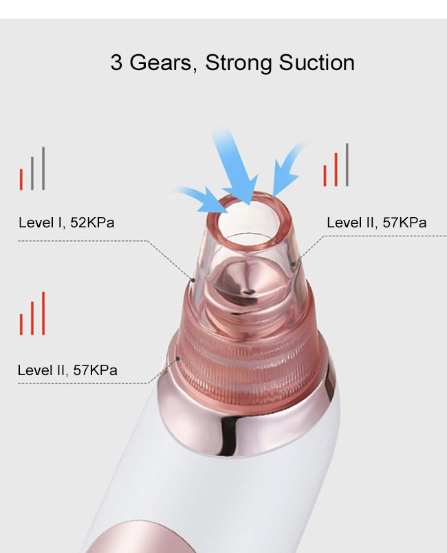 USB Rechargeable 800mAh 5W Acne Removal Vacuum Suction Beauty Device