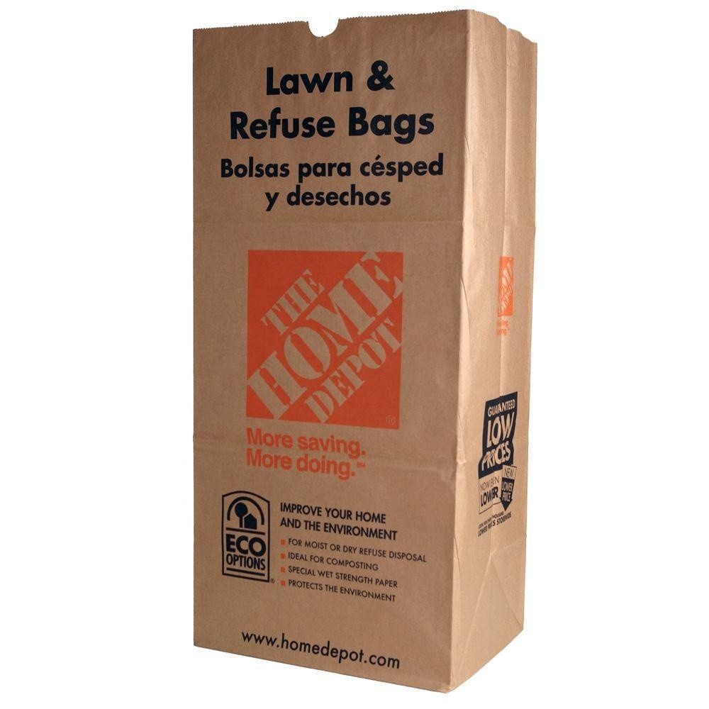 Refuse Packaging Trash Multiwall Kraft Lawn Paper Bags lawn and leafs bags