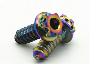 Wholesale M5 M6 X 15 Motorcycle Short Self Tapping Screws Rainbow Flange Head Screw from china suppliers