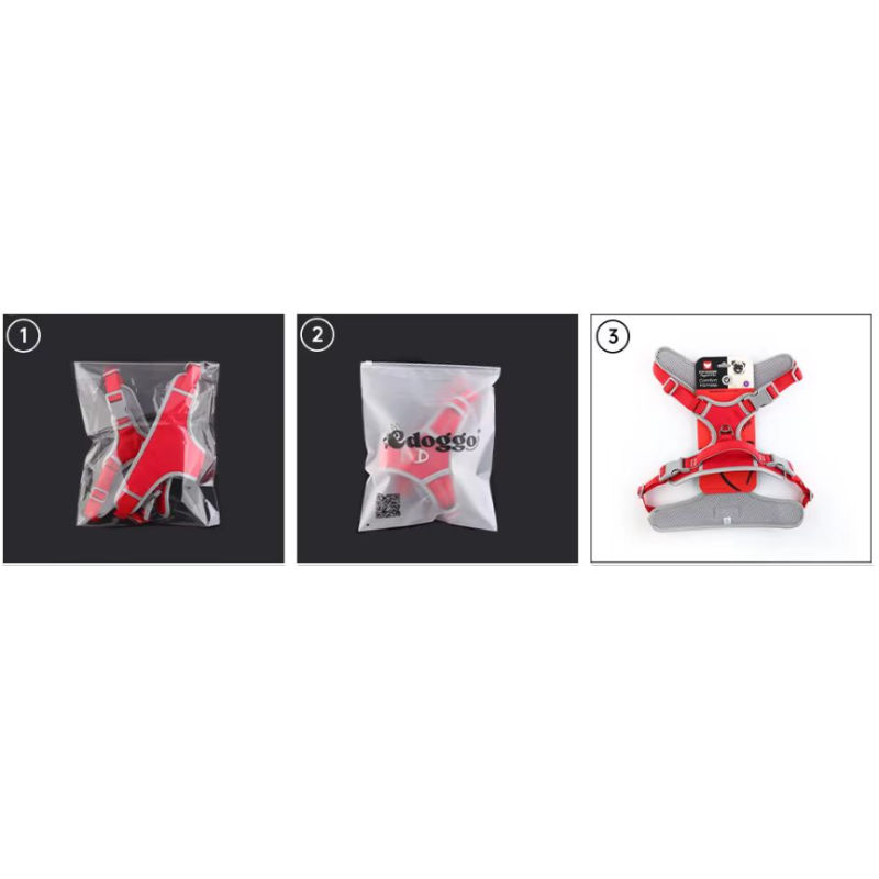 Comfortable Custom Dog Harness Lightweight Pink Pet Vest Reflective Strips Visible At Night