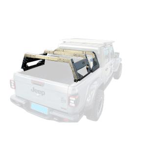 Wholesale JEEP Compatible Black Textured Powder Coating Finish Overland Bed Rack Roll Bar System from china suppliers
