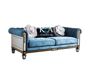 Wholesale Luxury Fabric Classic European Set Couch Living Room Sofa FLN-M-SF101 from china suppliers
