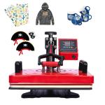 combo heat press machine T-shirt mug hat Plate pen heat transfer machine multi