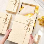 Solid Color Christmas Rigid Gift Packaging Box Cardboard Paper Packaging Box