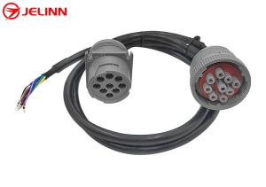 Wholesale CAT 9 Pin Male Female to Open End Pigtail Splitter Y Cable for Caterpillar Excavators from china suppliers