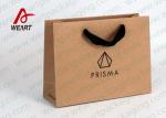 Brown Kraft Personalised Paper Bags Biodegradable Flat Rope Handle and Black
