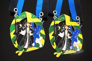 Wholesale Carnival Custom Made Medals , Silver Plating Custom Metal Medallions from china suppliers