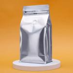 100g 250g 500g Flat Bottom Coffee Bags With Valve And Zipper For Coffee Bean/Tea