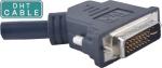 Dual Link / Single Link Industrial Cable Right Angle DVI Male To DVI Female