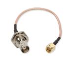 Male To Male RG400 BNC RF Connector Pigtail Adapter 10cm Coaxial Cable